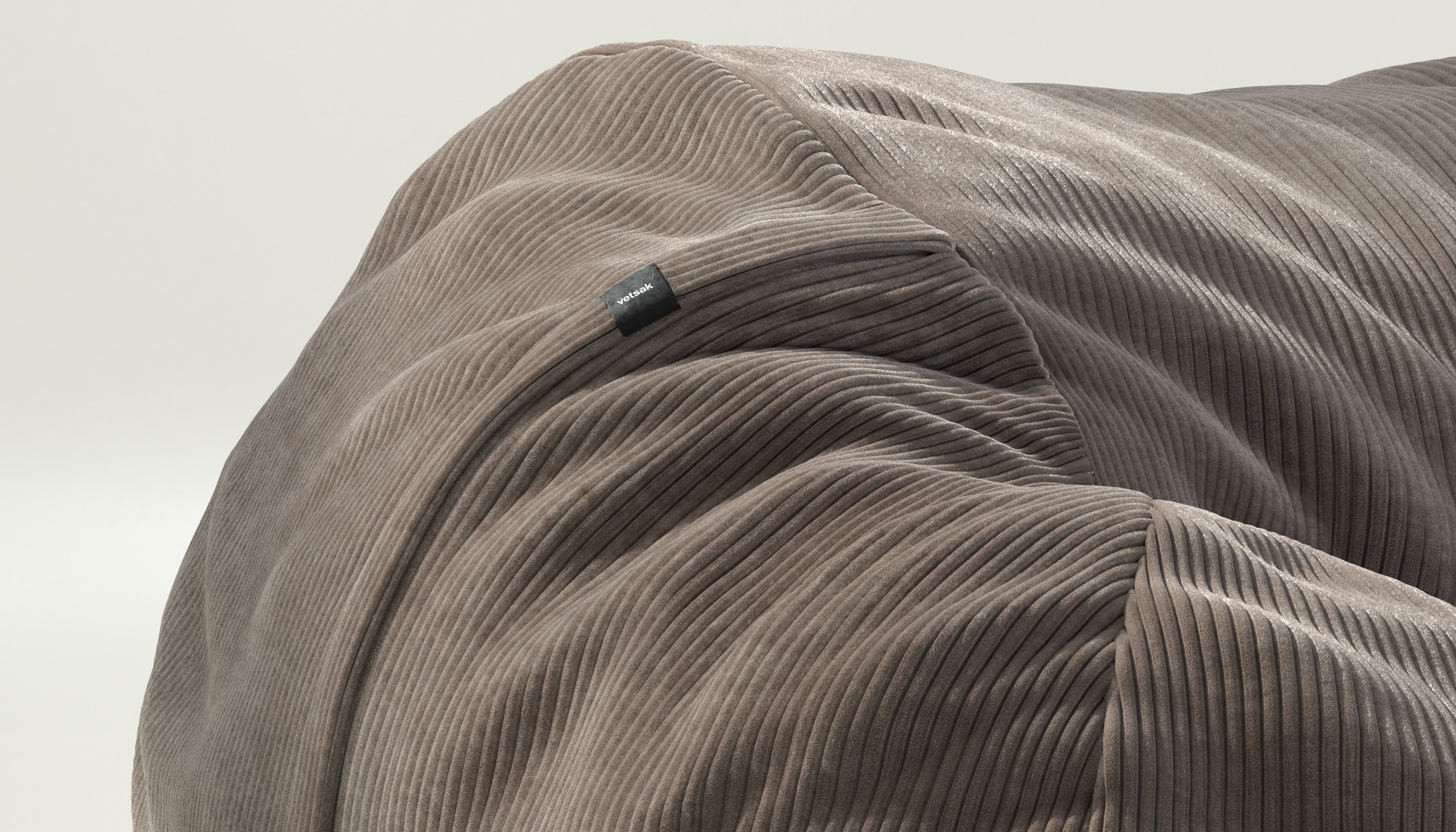 vetsak | Cover Beanbag Large - Cord Velour - Mocha - Image 3