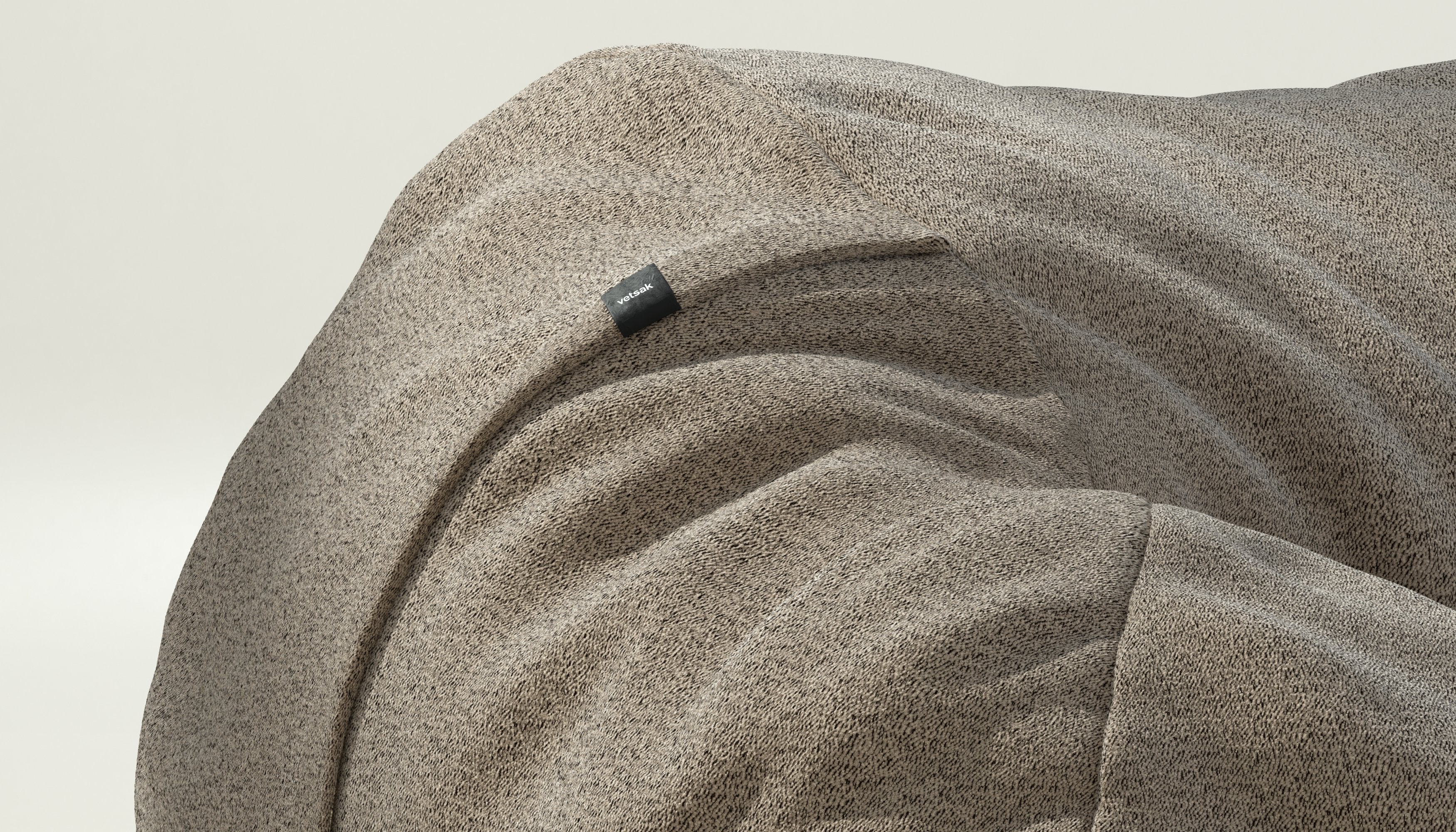 vetsak | Cover Beanbag Large - Loop Loop - Taupe - Image 3