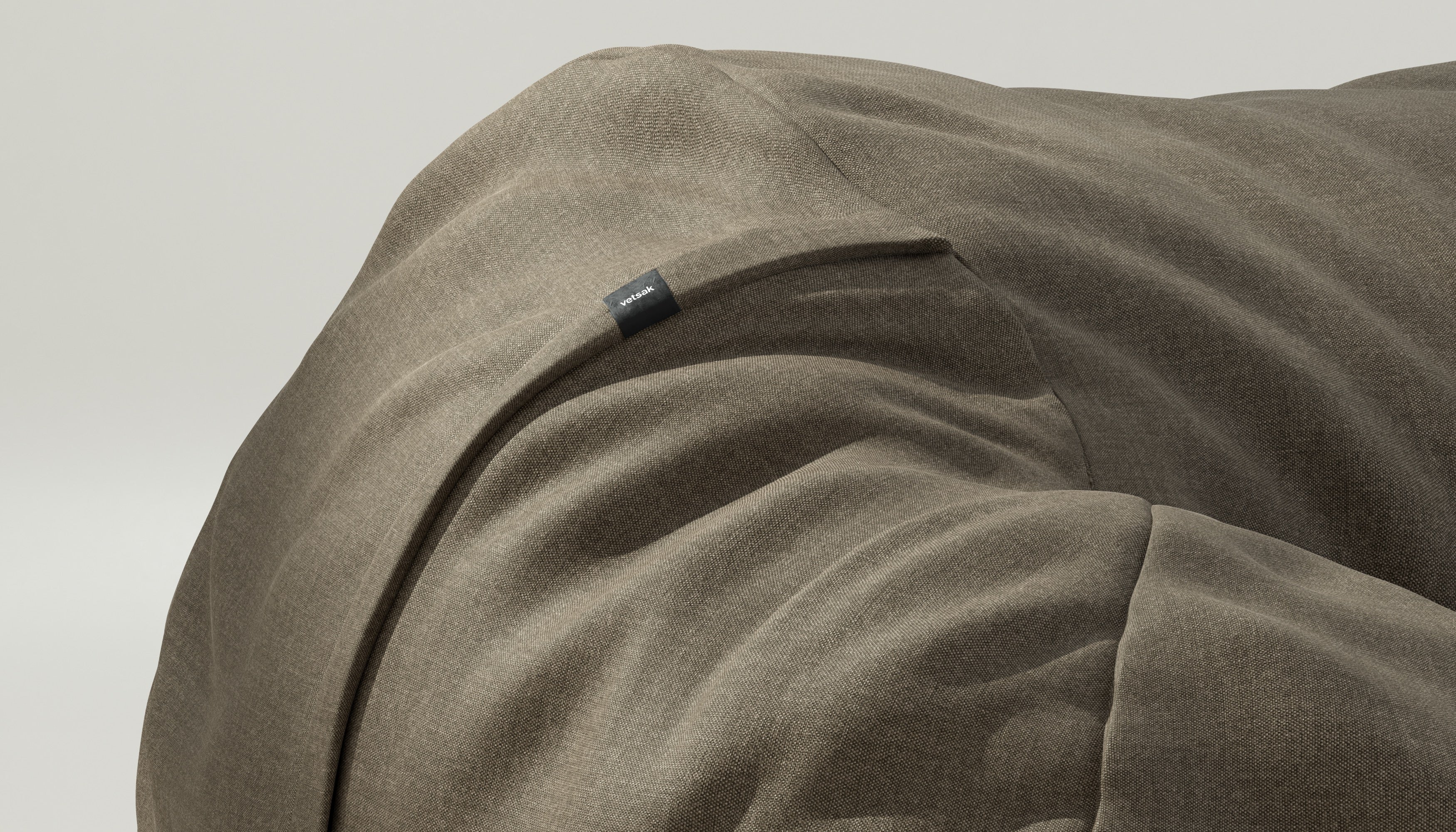 vetsak | Cover Beanbag Large - Pique - Taupe - Image 3