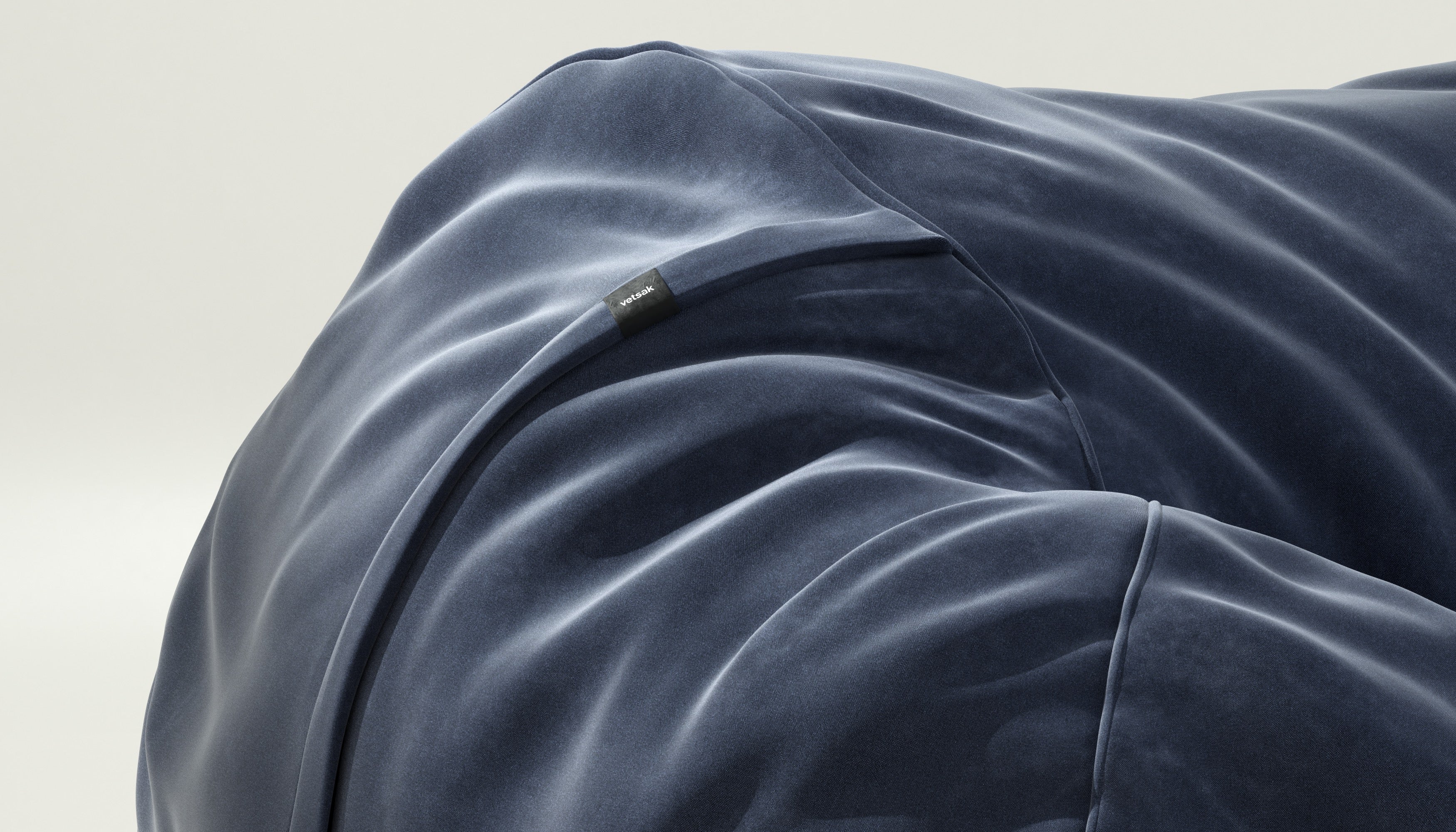 vetsak | Cover Beanbag Large - Suave - Navy - Image 3