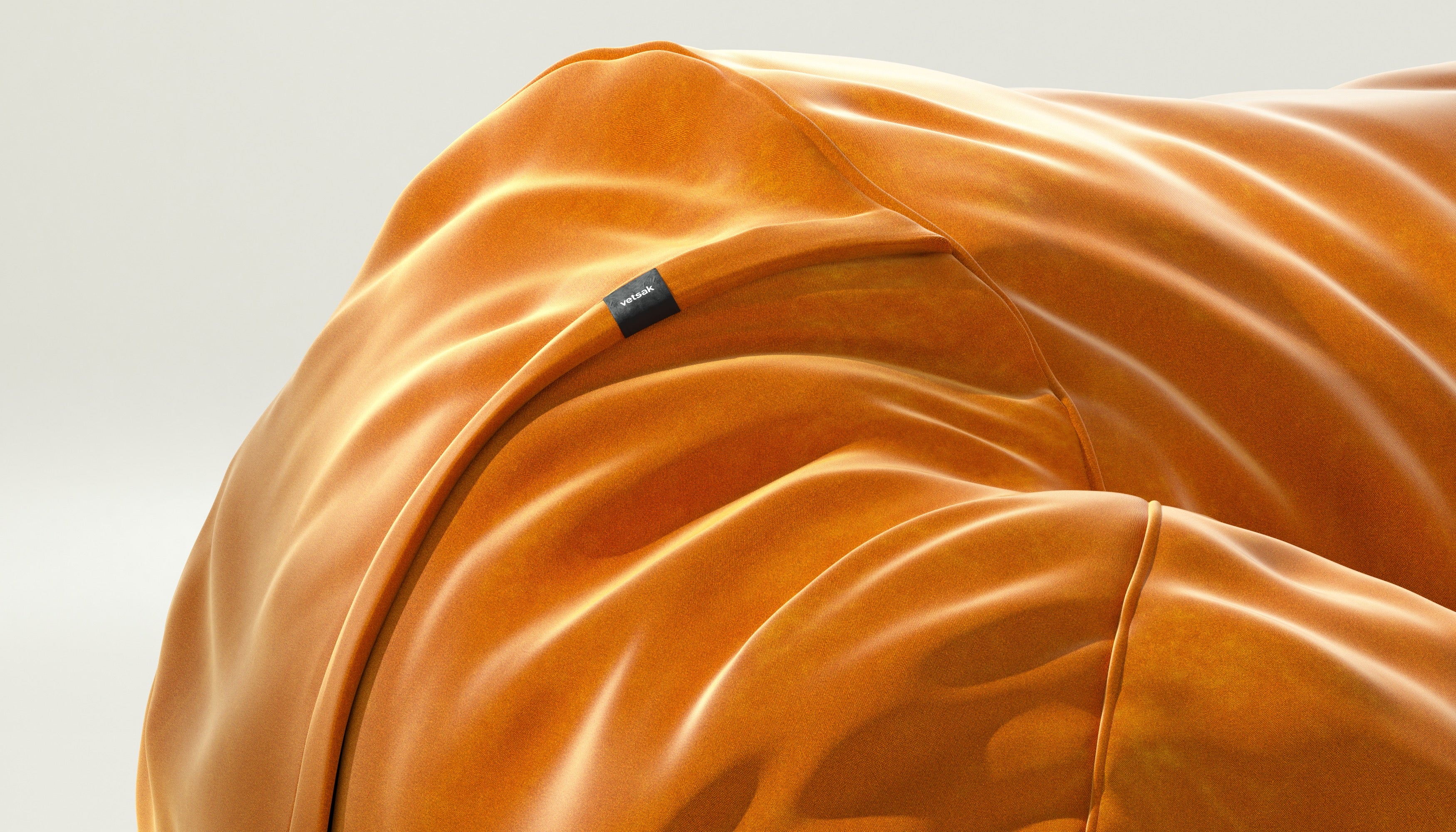 vetsak | Cover Beanbag Large - Suave - Orange Blaze - Image 3