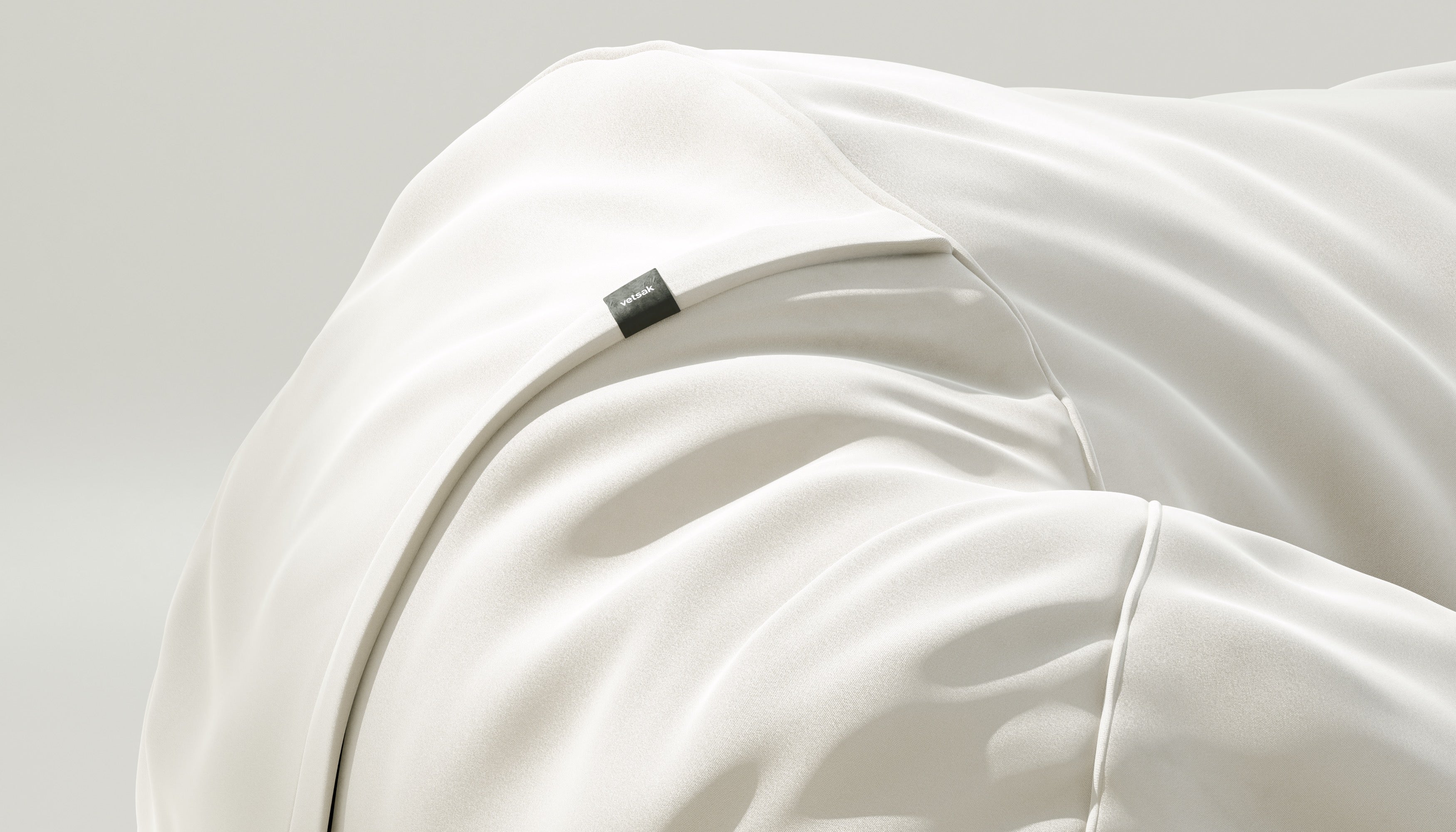 vetsak | Cover Beanbag Large - Suave - Pearl - Image 3