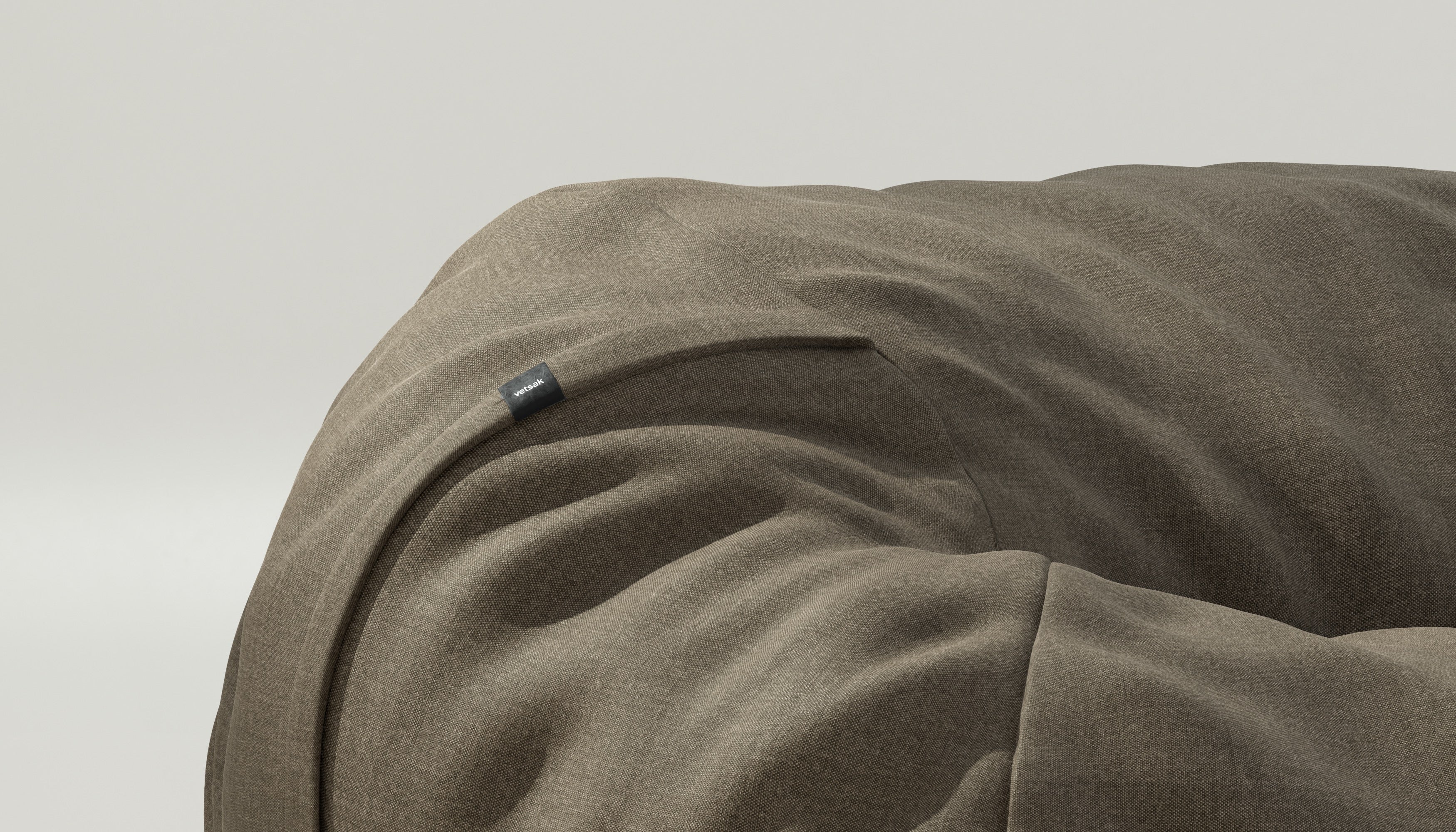 vetsak | Cover Beanbag Medium - Pique - Taupe - Image 3