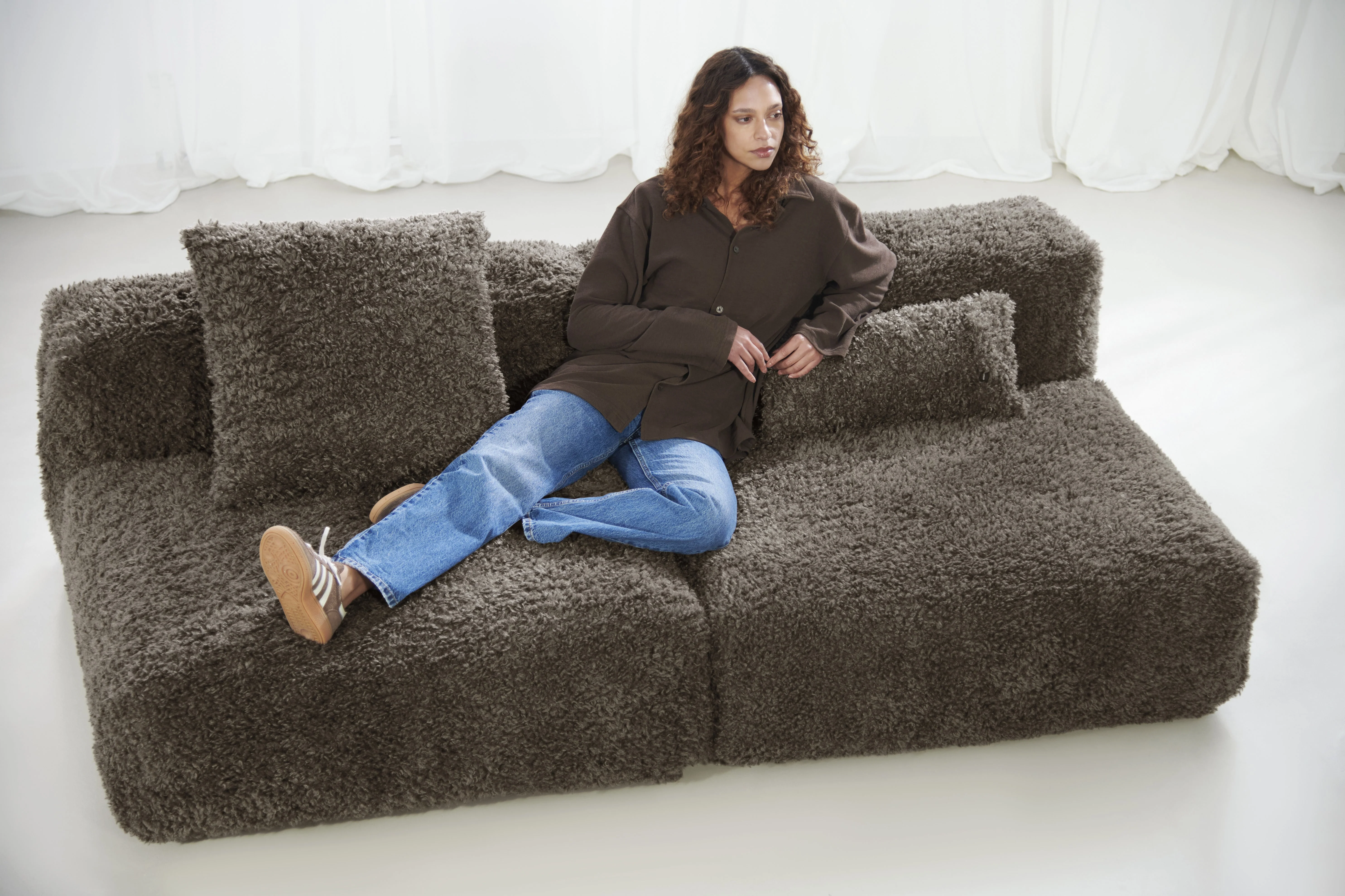 vetsak | Sofa Set 01 Large - Doodle - Cacao | Modular Sofa | 3.5 Seater - Image 7