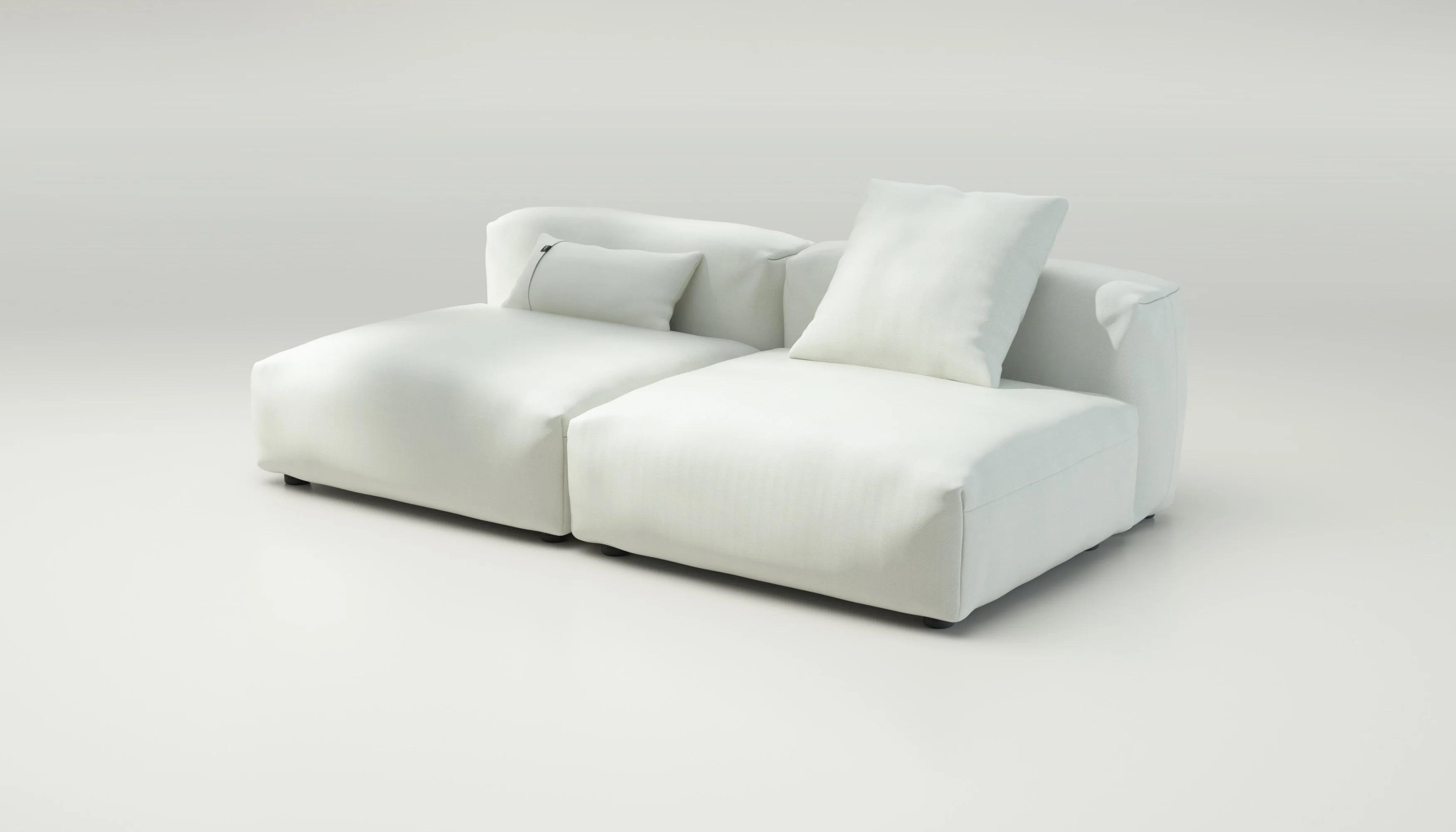 vetsak | Sofa Set 01 Large - Herringbone - Creme | Modular Sofa | 3.5 Seater - Image 3