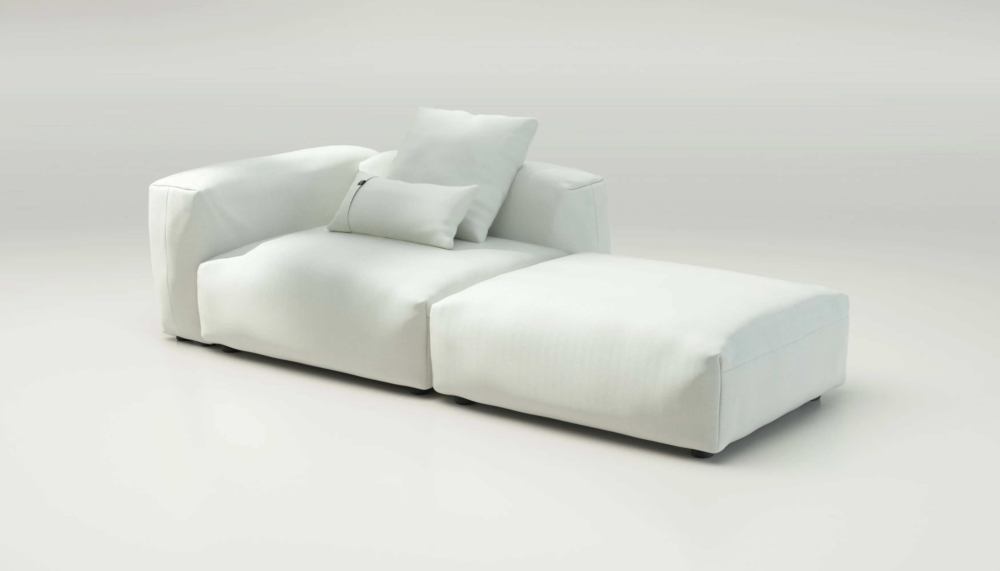 vetsak | Sofa Set 01 Large - Herringbone - Creme | Modular Sofa | 3.5 Seater - Image 4