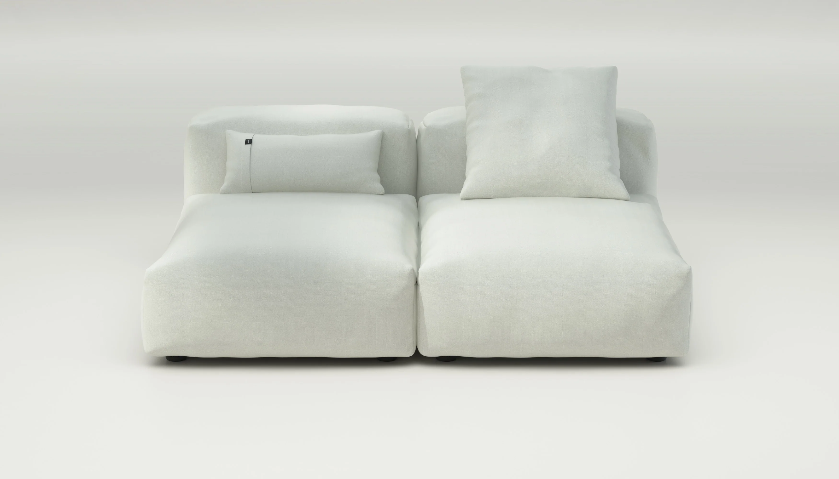 vetsak | Sofa Set 01 Medium - Herringbone - Creme | Modular Sofa | 2.5 Seater