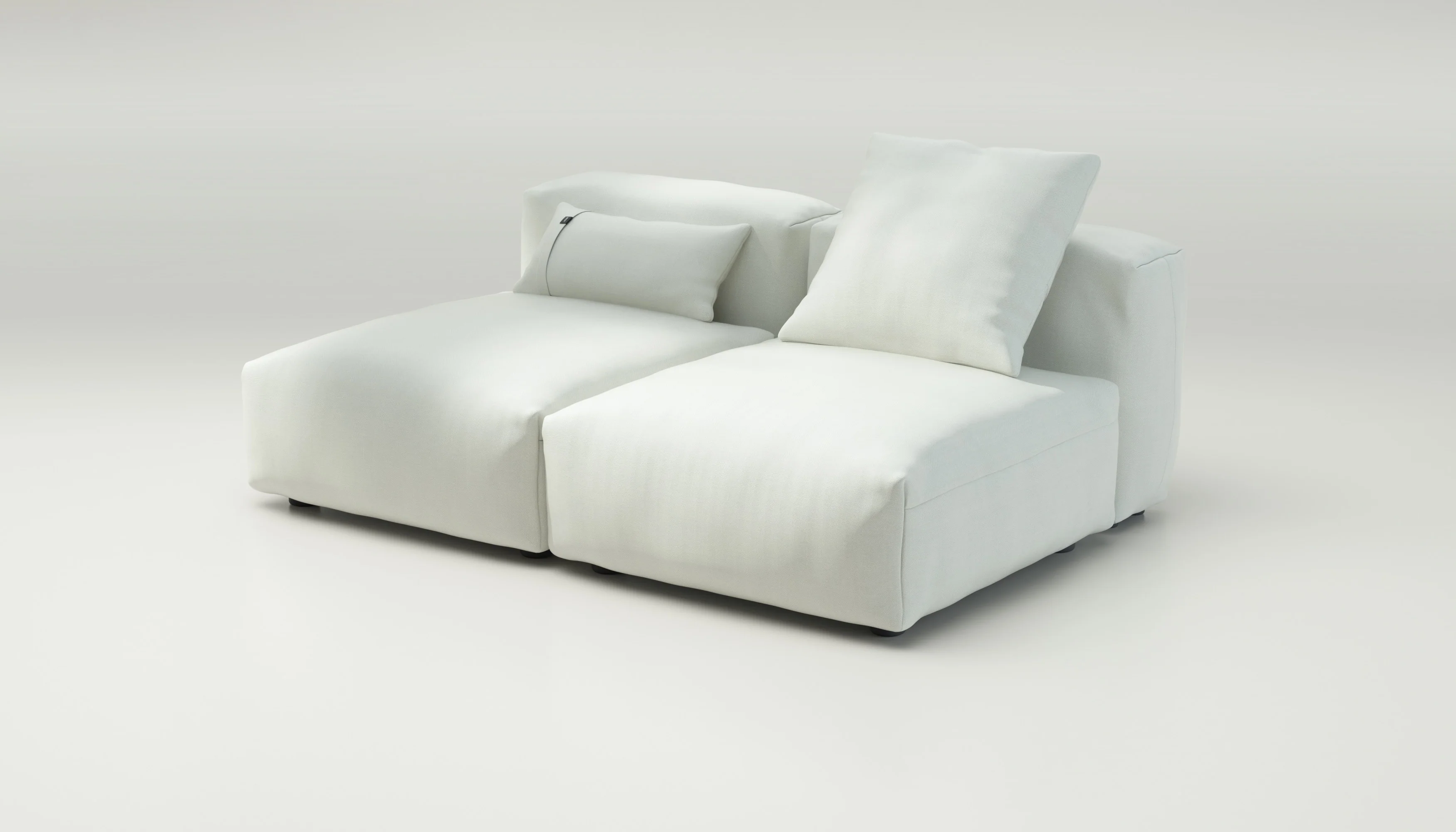 vetsak | Sofa Set 01 Medium - Herringbone - Creme | Modular Sofa | 2.5 Seater - Image 3