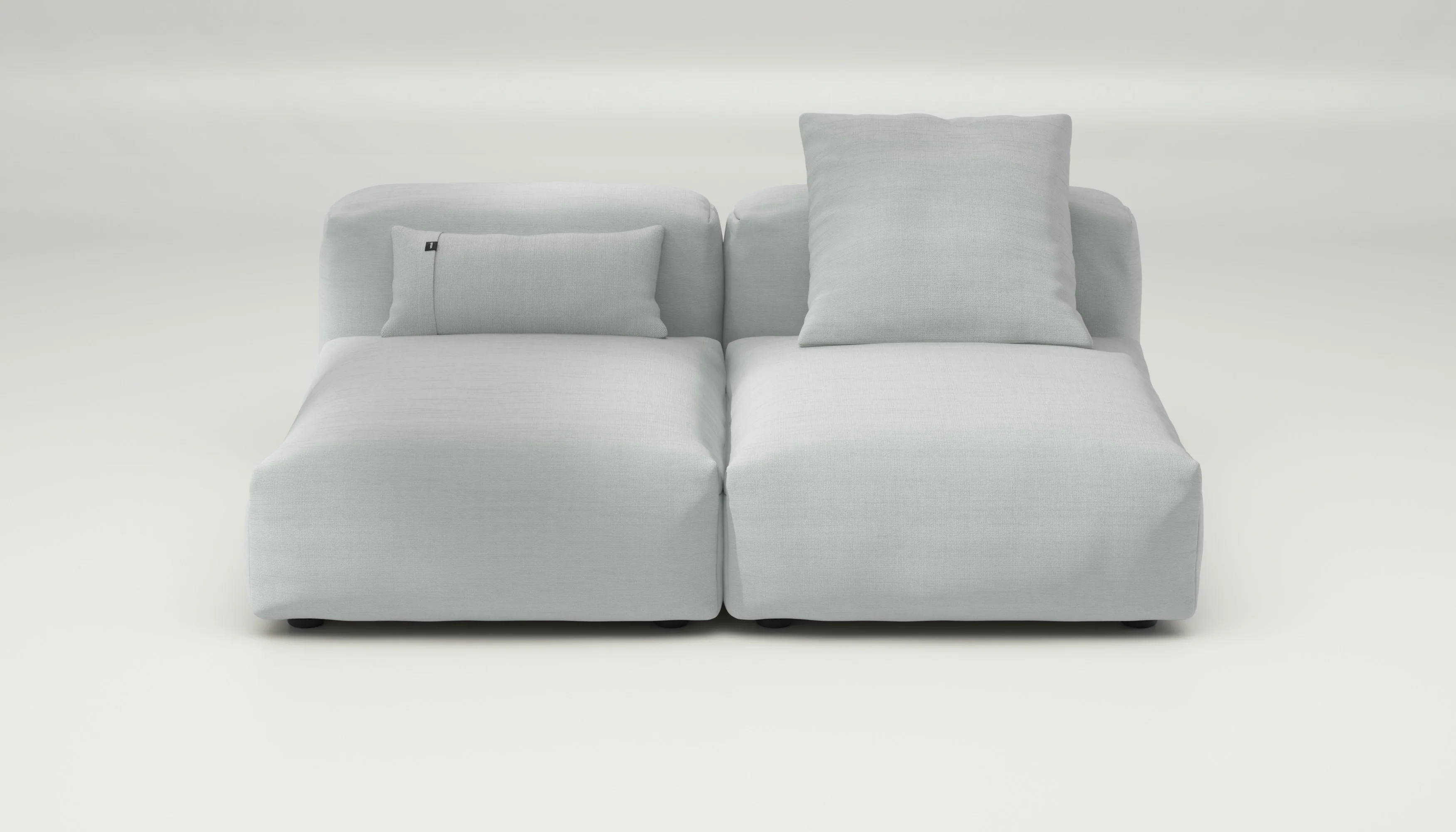 vetsak | Sofa Set 01 Medium - Pique - Light Grey | Modular Sofa | 2.5 Seater