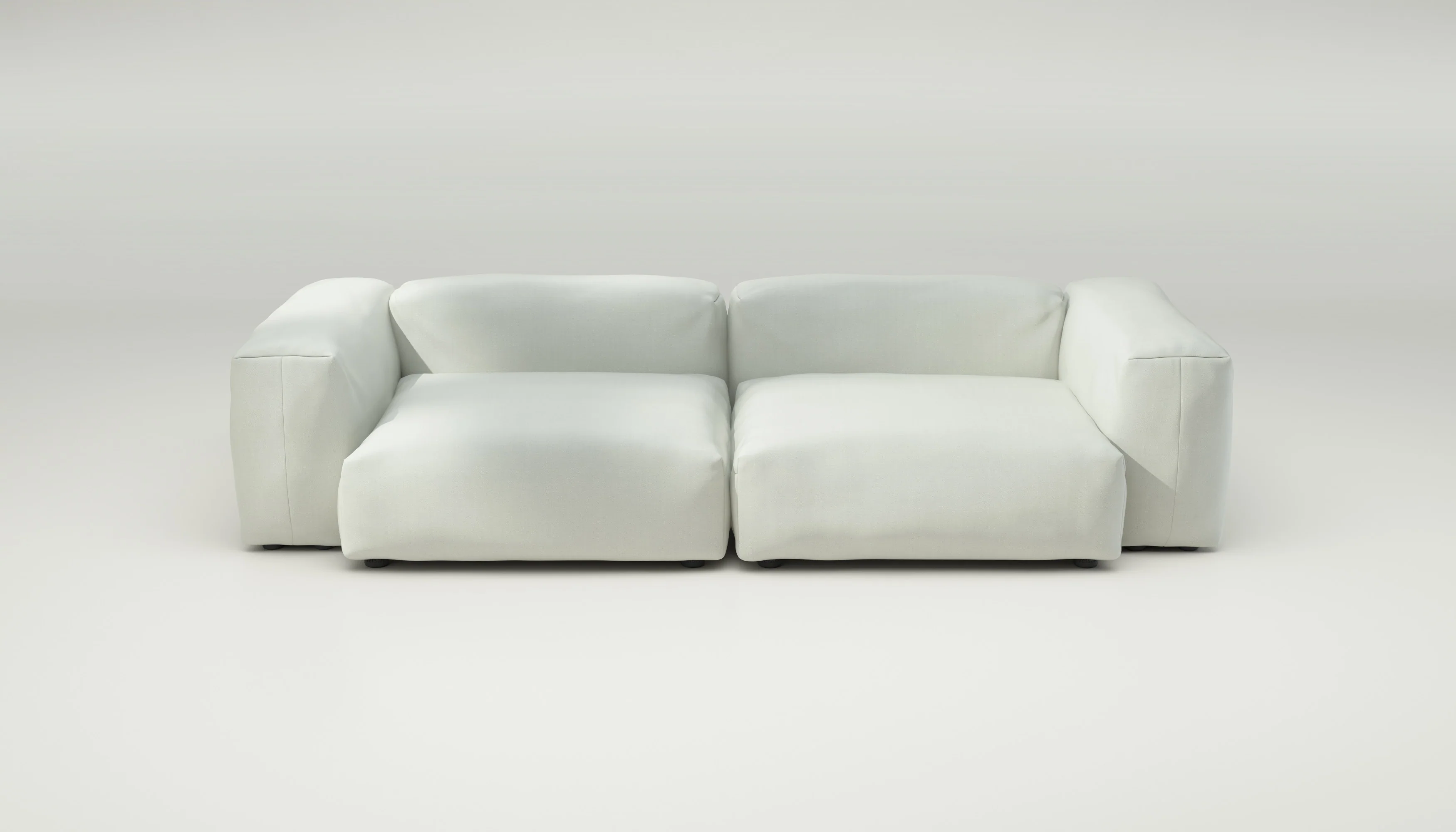 vetsak | Sofa Set 02 Large - Herringbone - Creme | Modular Sofa | 3.5 Seater | Big Sofa - Image 2