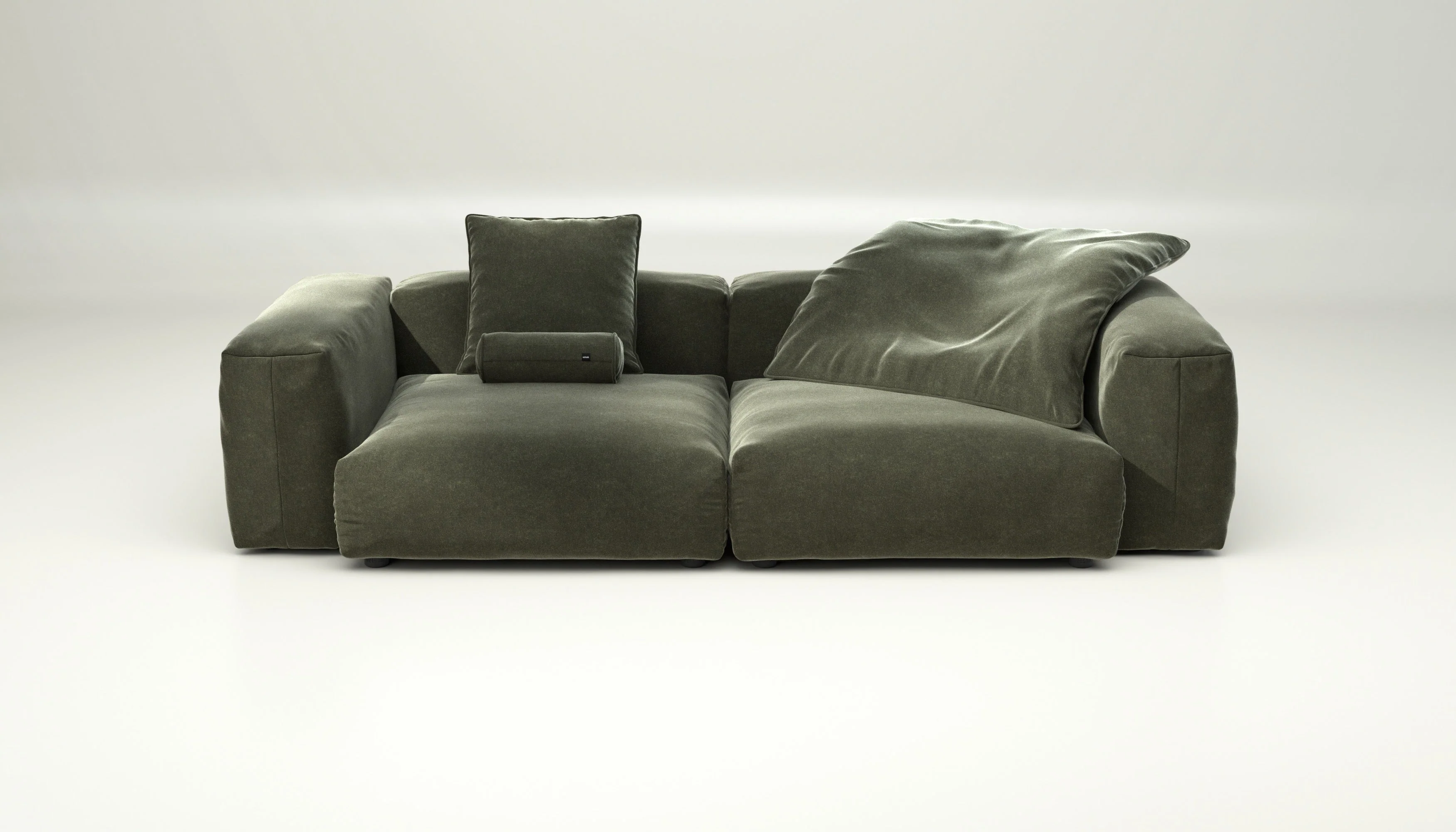 vetsak | Sofa Set 02 Large - Suave - Pine | Modular Sofa | 3.5 Seater | Big Sofa