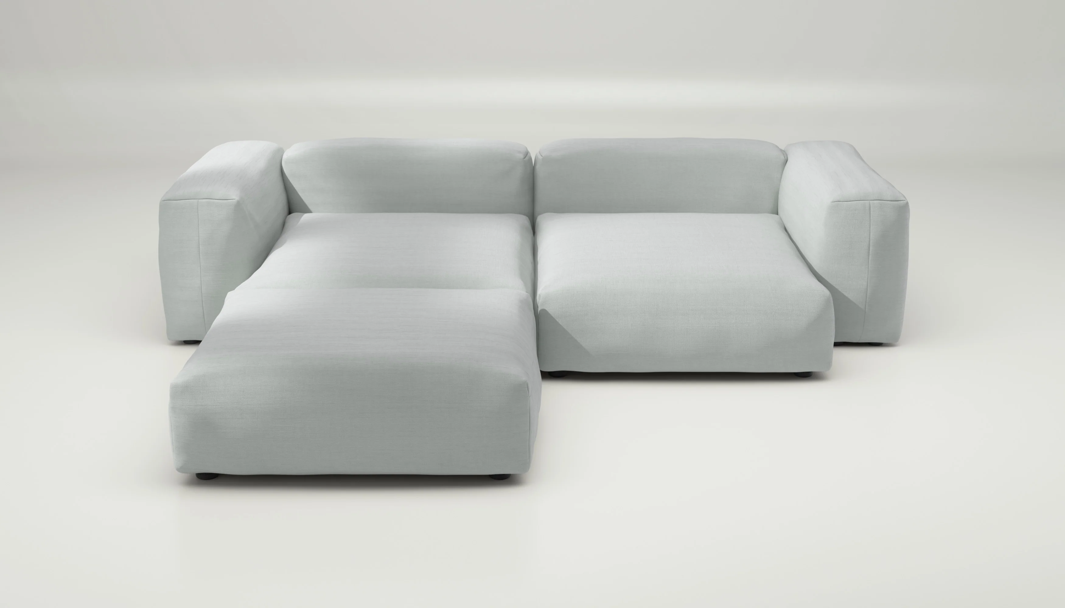 vetsak | Sofa Set 03 - Pique - Light Grey | Modular Sofa | 3.5 Seater | Big Sofa | Corner Sofa - Image 2