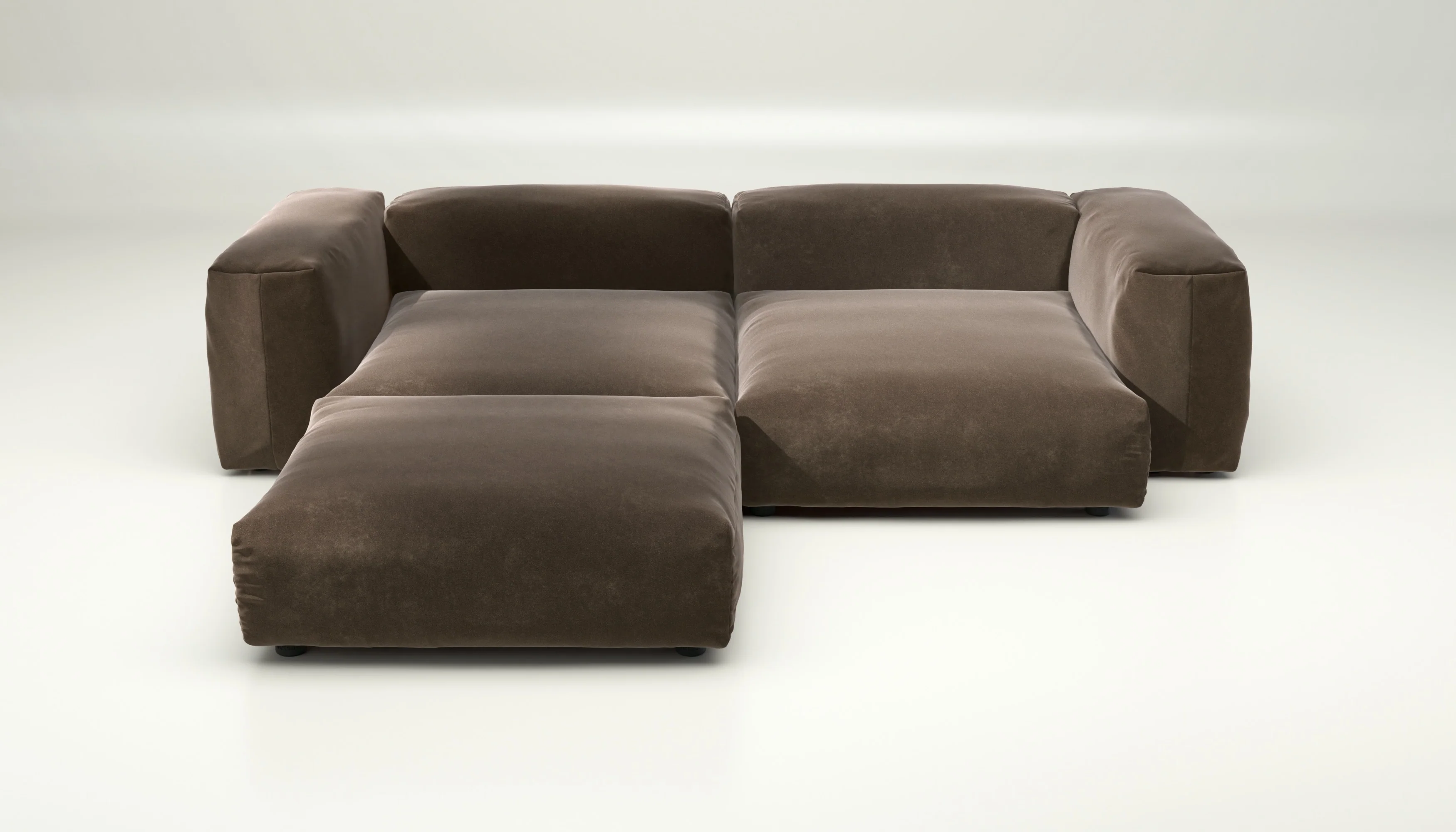 vetsak | Sofa Set 03 - Suave - Espresso | Modular Sofa | 3.5 Seater | Big Sofa | Corner Sofa - Image 2