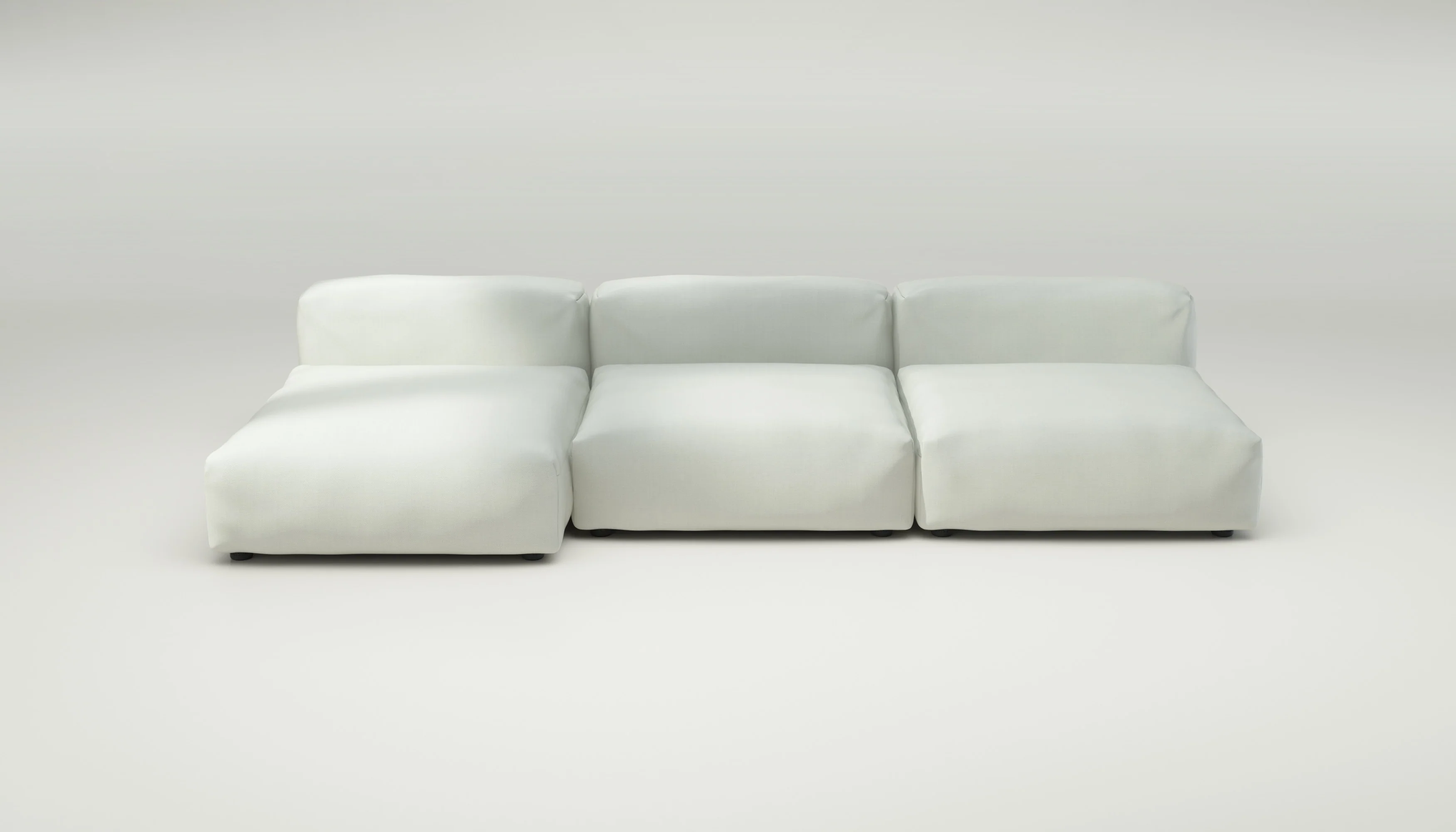 vetsak | Sofa Set 04 - Herringbone - Creme | Modular Sofa | 5 Seater | Big Sofa - Image 2
