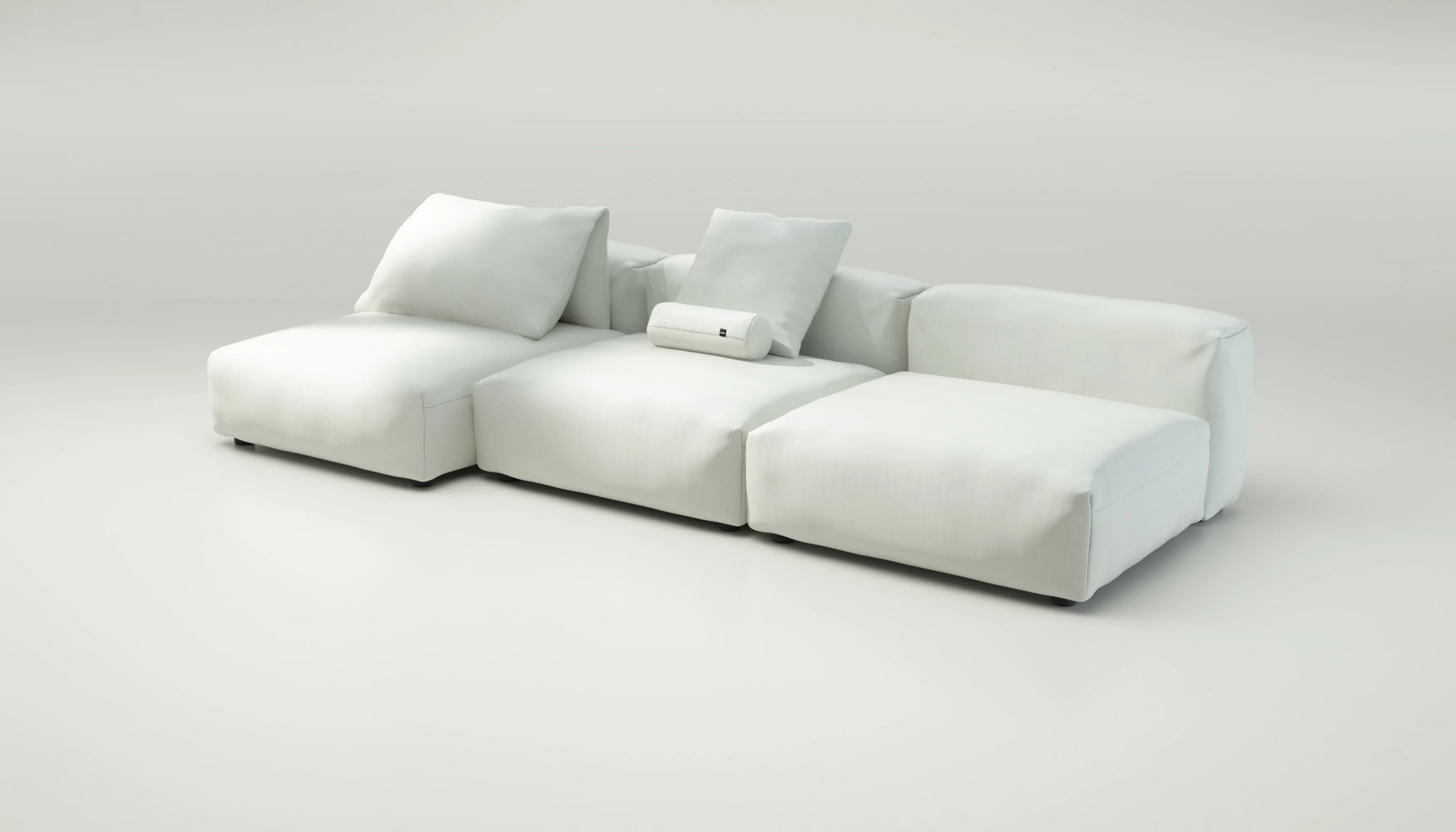 vetsak | Sofa Set 04 - Herringbone - Creme | Modular Sofa | 5 Seater | Big Sofa - Image 3