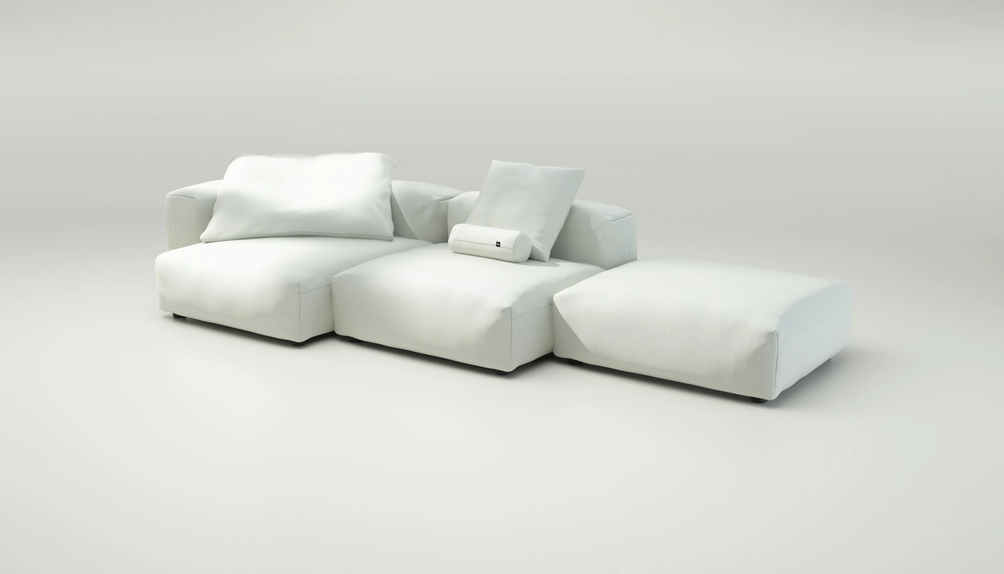 vetsak | Sofa Set 04 - Herringbone - Creme | Modular Sofa | 5 Seater | Big Sofa - Image 4