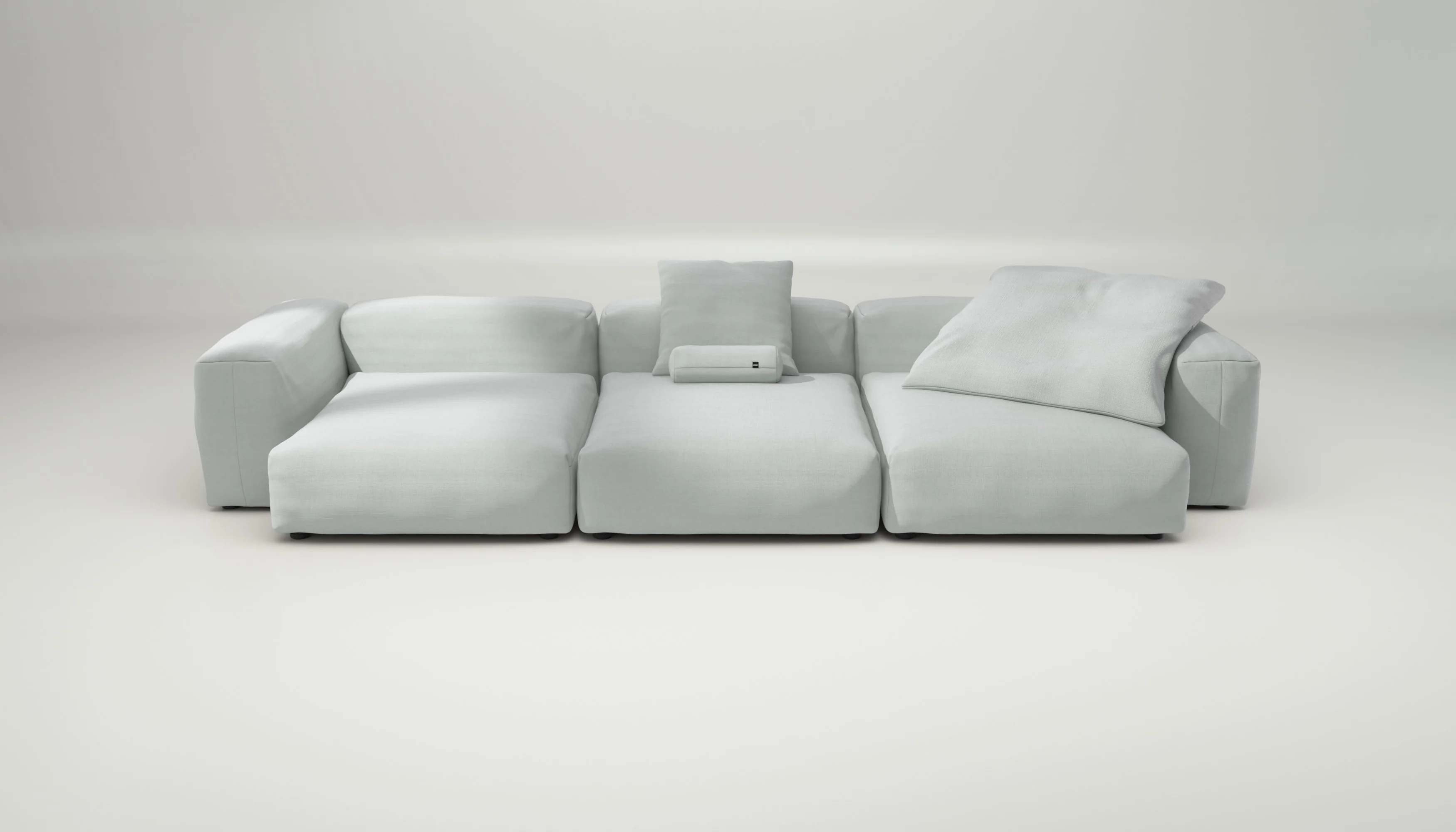 vetsak | Sofa Set 05 - Pique - Light Grey | Modular Sofa | 5 Seater | Big Sofa | Corner Sofa