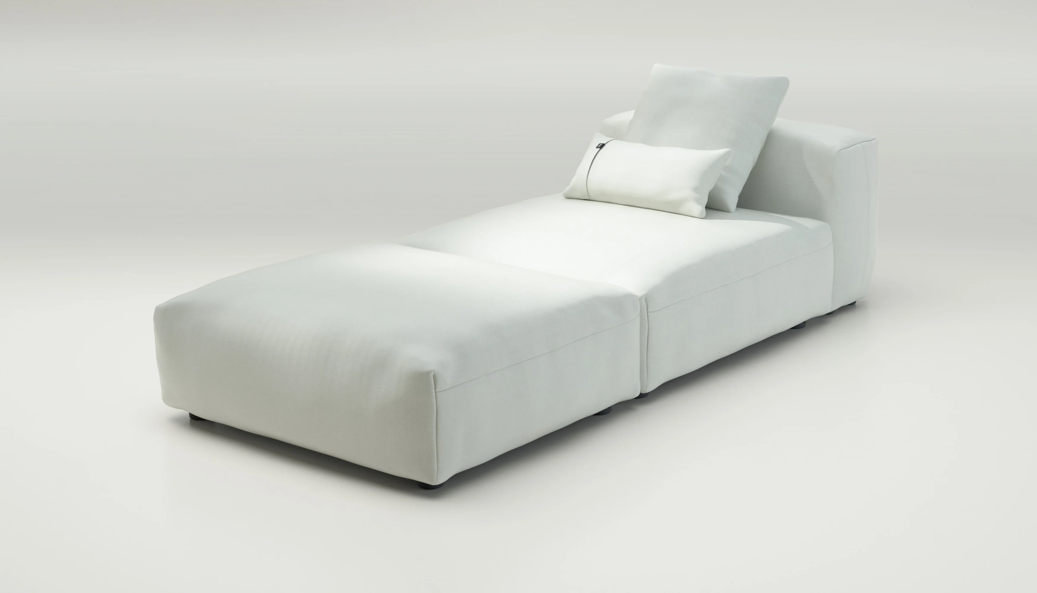 vetsak | Sofa Set 07 - Sun Lounger - Herringbone - Creme | Modular Sofa | 2 Seater | Daybed | Chaiselounge - Image 3