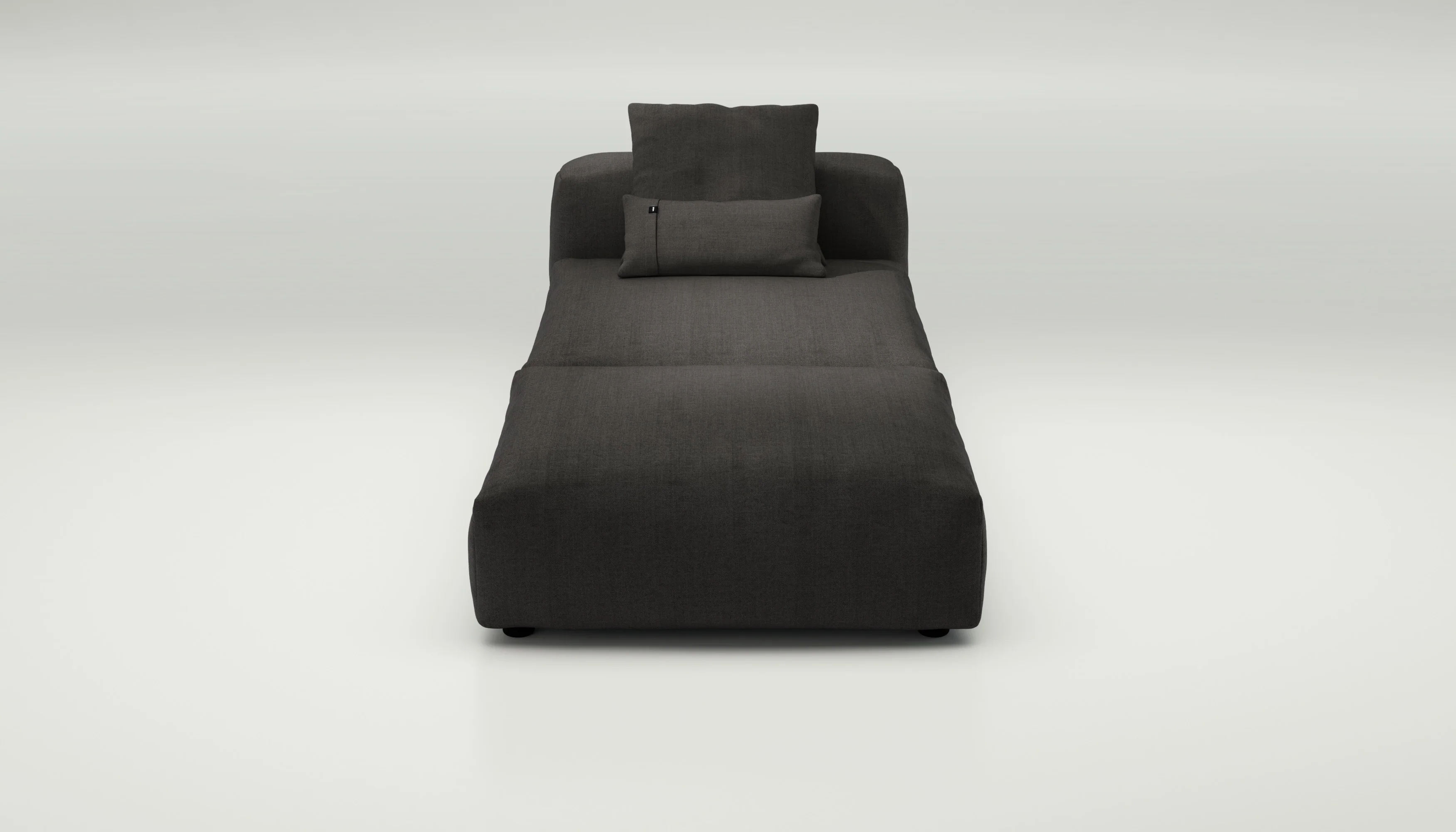 vetsak | Sofa Set 07 - Sun Lounger - Herringbone - Dark Grey | Modular Sofa | 2 Seater | Daybed | Chaiselounge