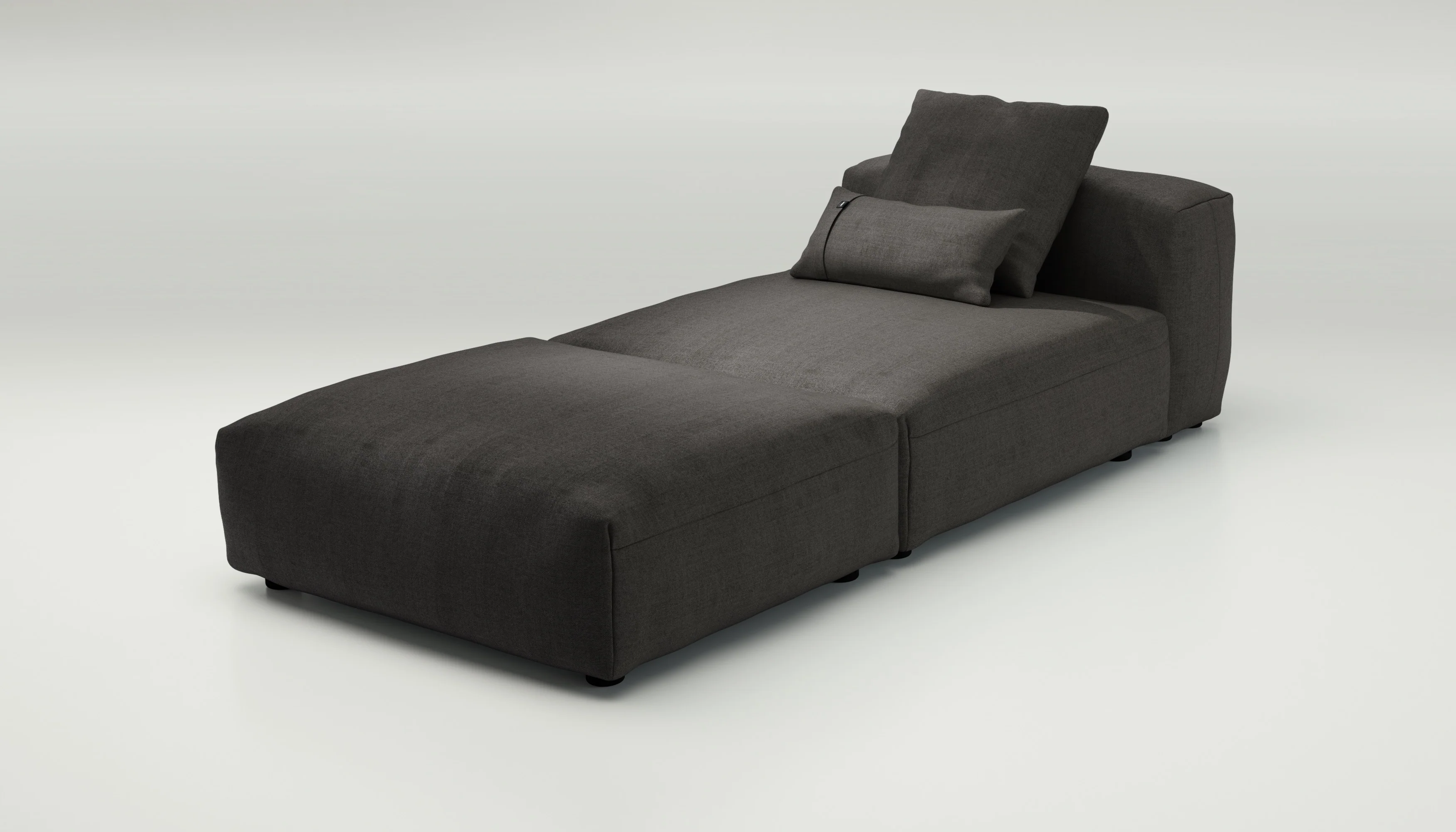 vetsak | Sofa Set 07 - Sun Lounger - Herringbone - Dark Grey | Modular Sofa | 2 Seater | Daybed | Chaiselounge - Image 3